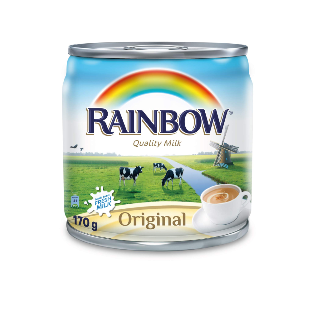 RAINBOW QUALITY MILK ORIGINAL TIN 170 GM