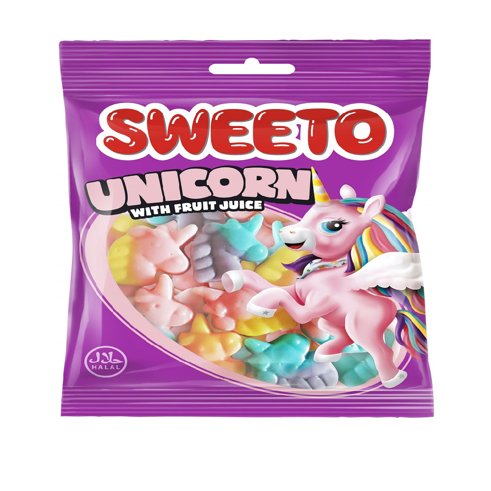 SWEETO UNICORN WITH FRUIT JUICE 80GM