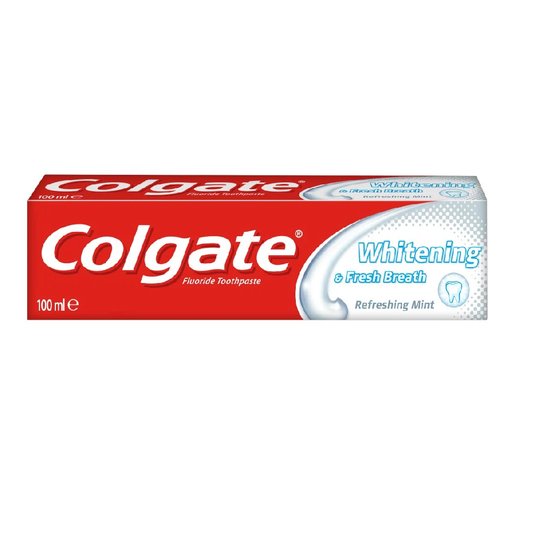 COLGATE TOOTH PASTE WHITENING FRESH BREATH MINT 100ML BASIC