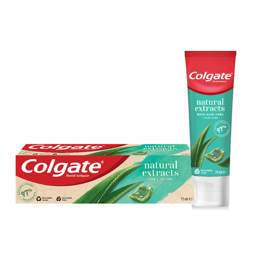 COLGATE TOOTH PASTE NATURAL EXTRACT ALOE & GREEN TEA 75 ML