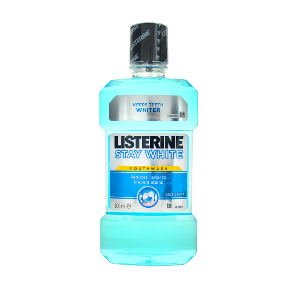 LISTERINE MOUTH WASH STAY WHITE 500 ML