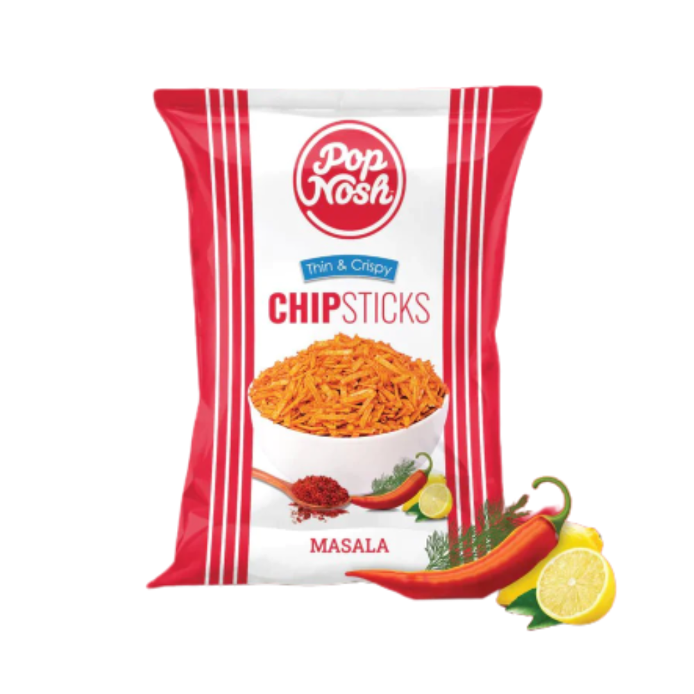 POPNOSH CHIP STICKS MASALA 35GM