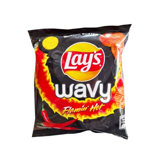 LAYS CHIPS WAVY FLAMIN HOT 15 GM