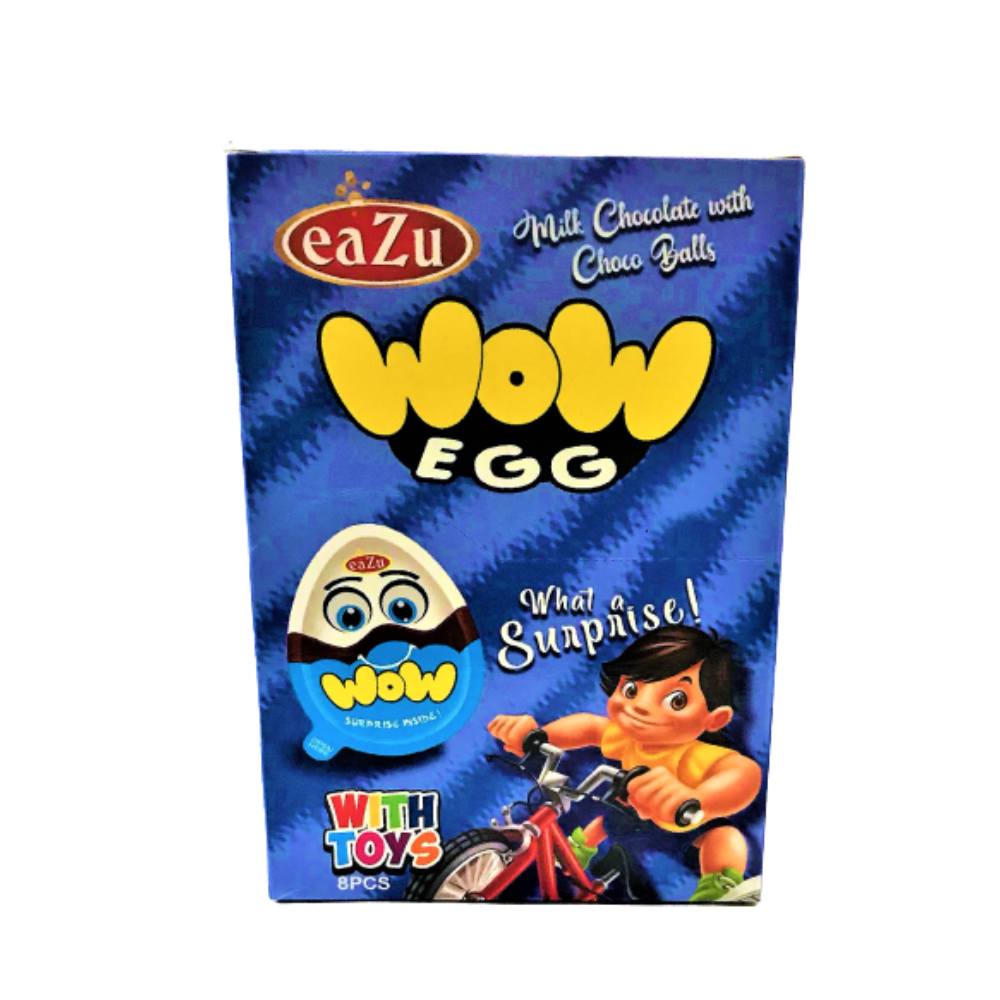 EAZU MILK CHOCOLATE SURPRISE EGG BOY AND GIRL 15 GM