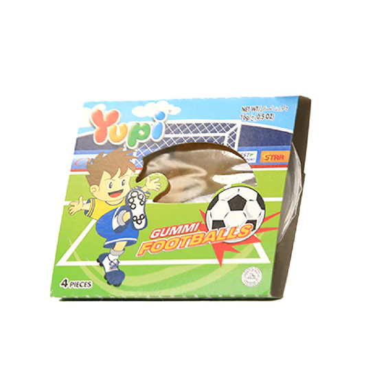 YUPI JELLY GUMMI FOOTBALLS 4PC 16 GM