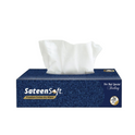 SATEENSOFT VOGUE BLUE PREMIUM COTTON DRY TISSUE WIPES BOX 70