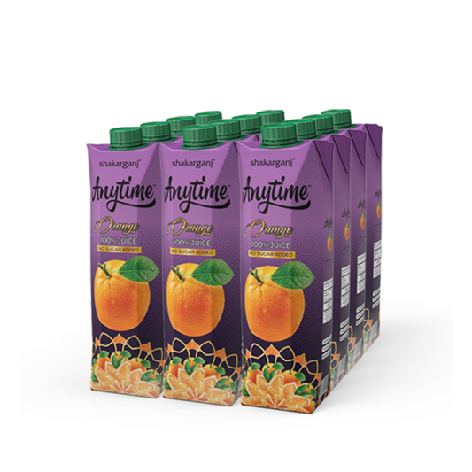 SHAKARGANJ ANYTIME ORANGE JUICE 1 LTR- CARTON