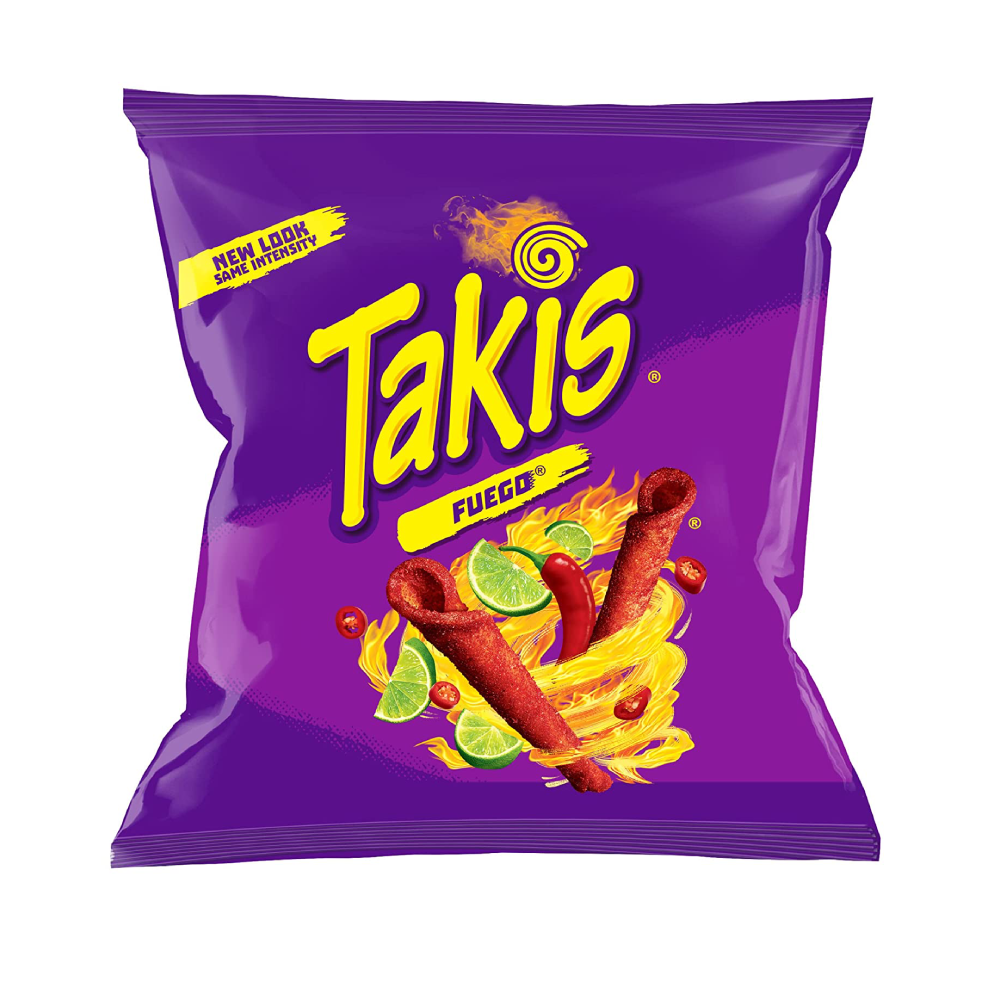 BARCEL TAKIS MINI FUEGO BITE SIZE PEPPER LIME TORTILLA CHIPS