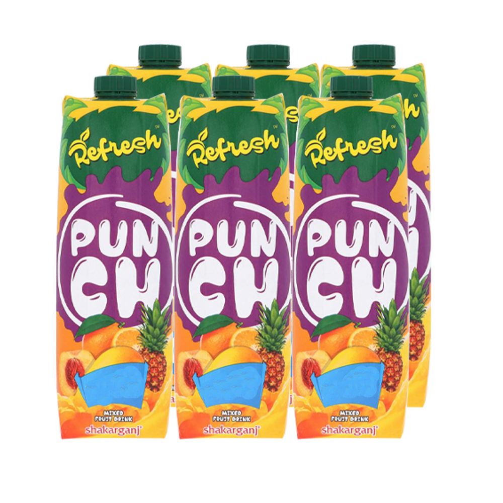 SHAKARGANJ REFRESH PUNCH JUICE 1 LTR- CARTON