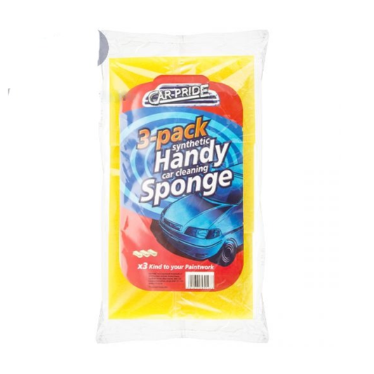 CAR PRIDE CAR SPONGE SYNTHETIC HANDY 3PC