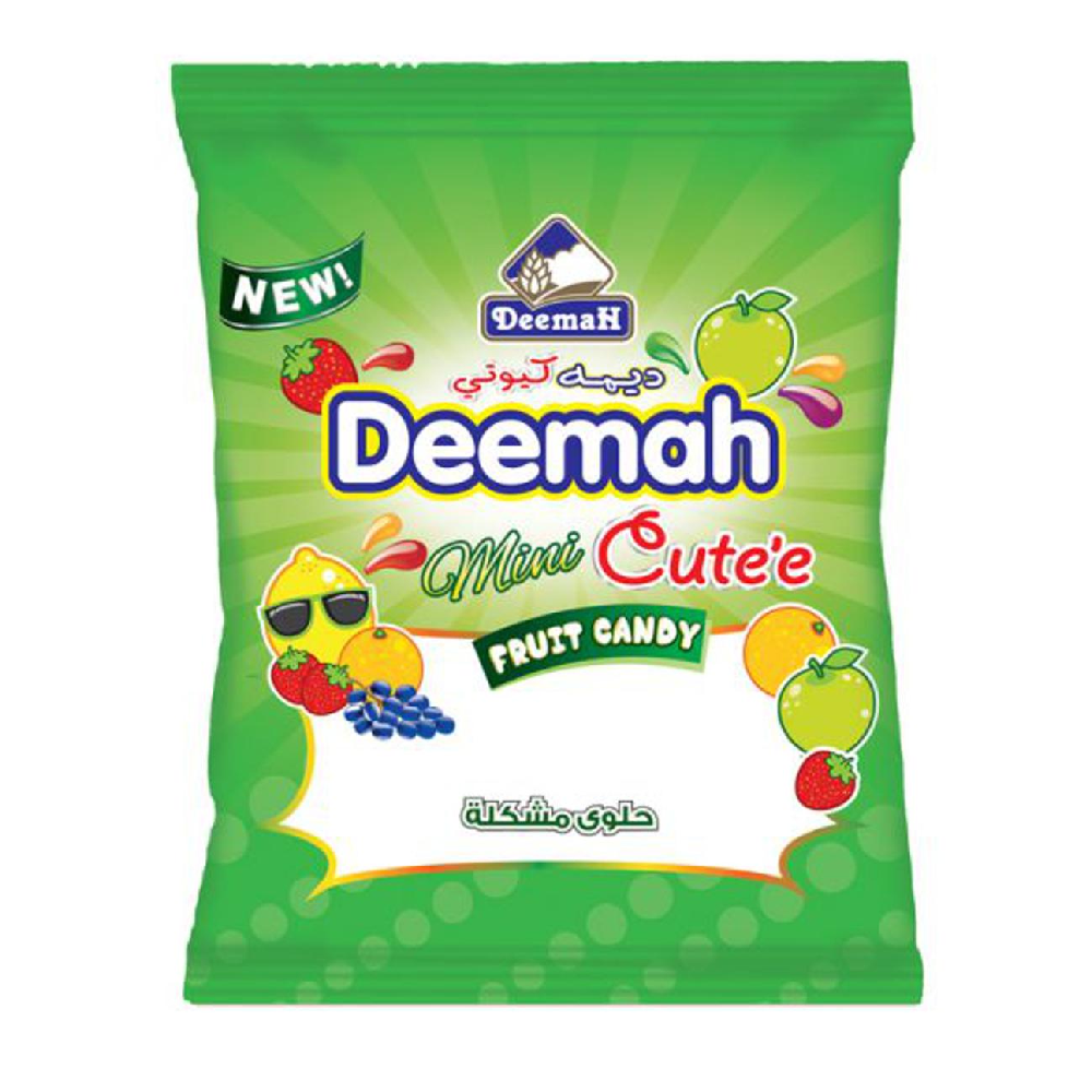 DEEMAH MINI CUTEE FRUIT CANDY POUCH 100 GM