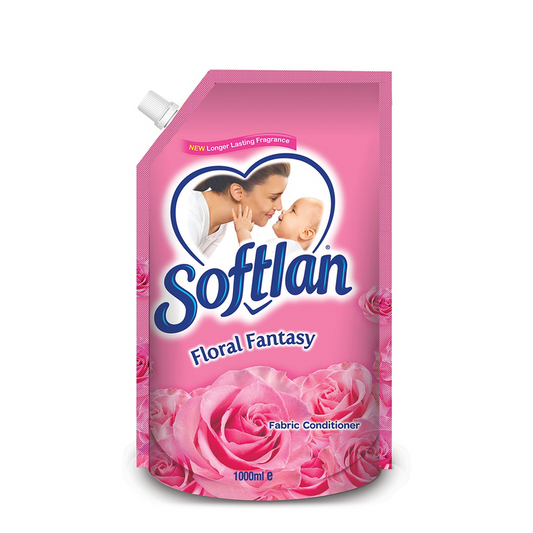 SOFTLAN FABRIC SOFTNER SPRING BLUE POUCH 1000 ML