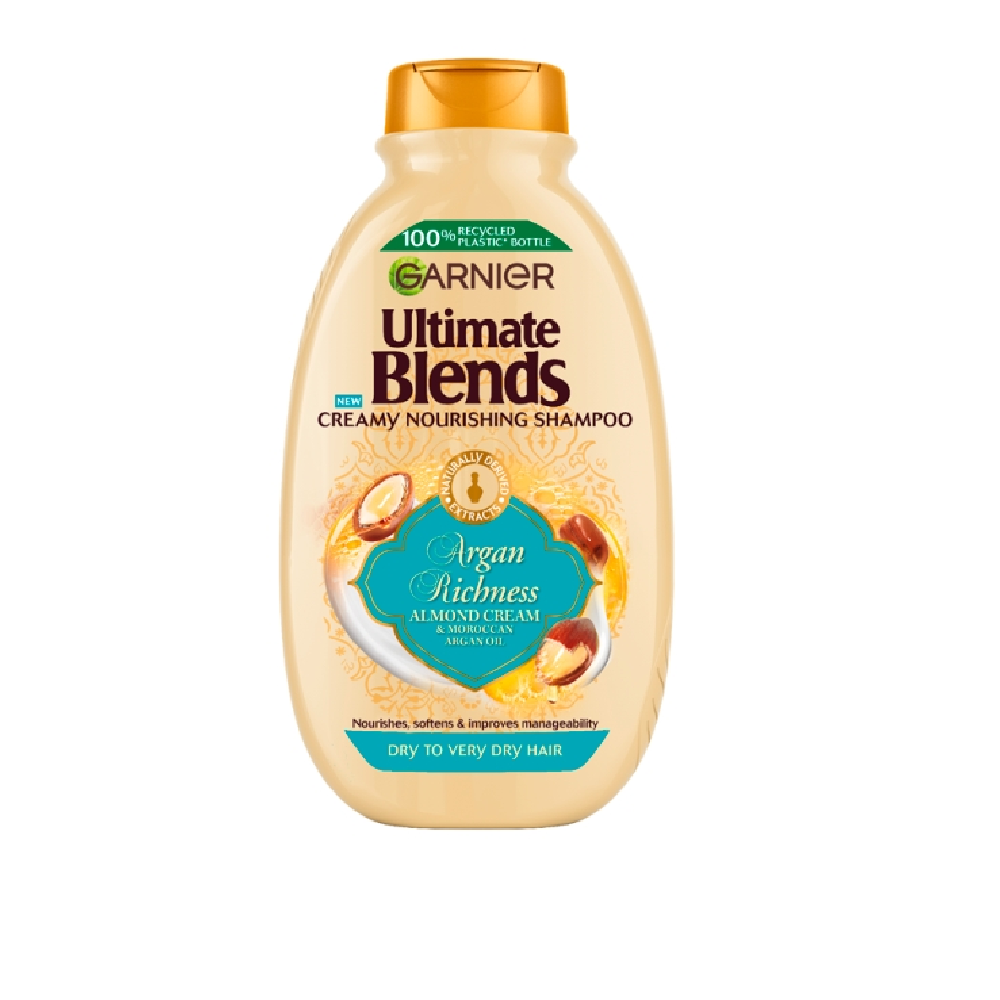 GARNIER UITIMATE BLENDS SHAMPOO ARGAN RICHNESS ALMOND 400 ML