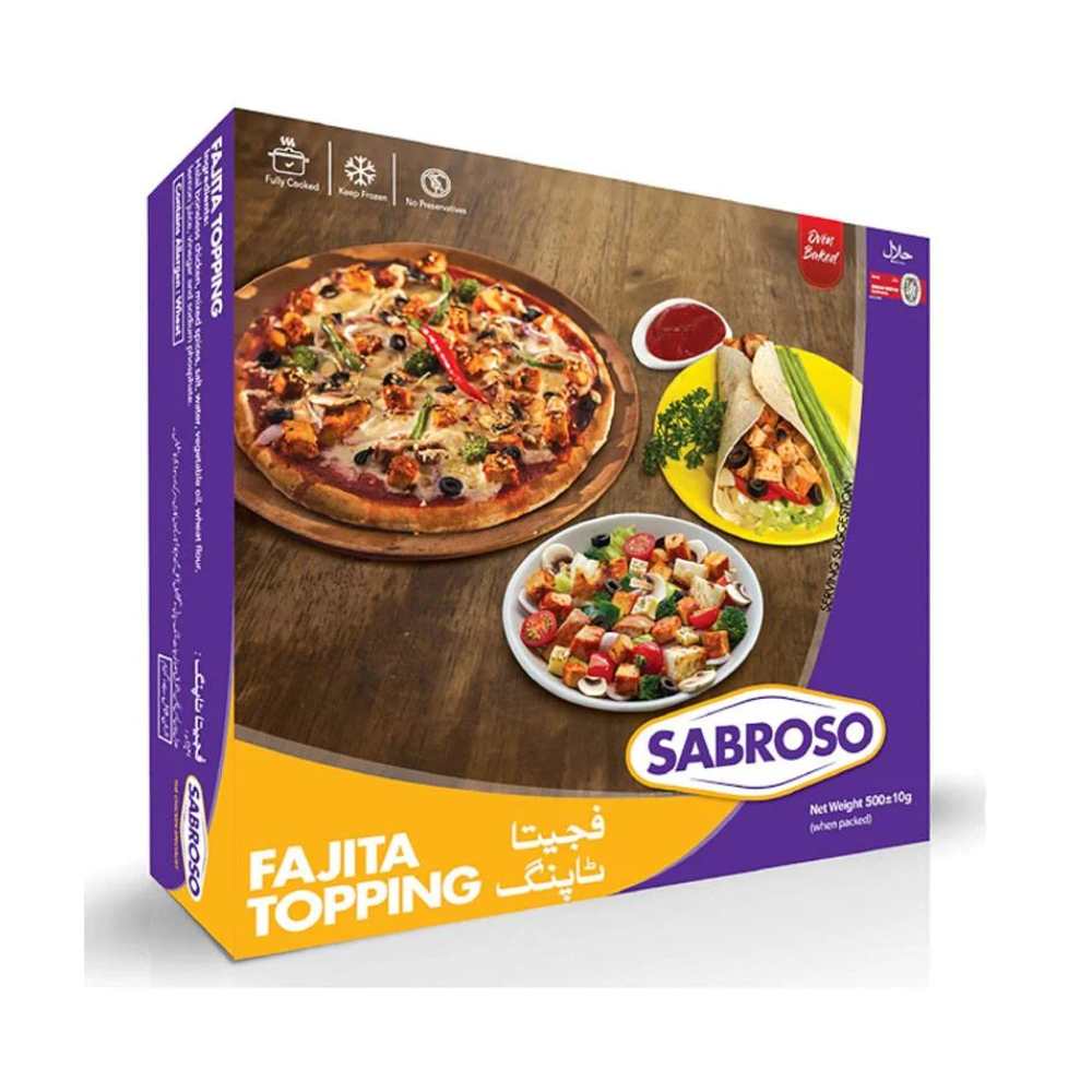 SABROSO FAJITA TOPPING 500 GM