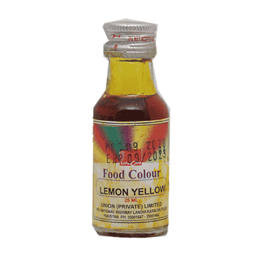 UNION FOOD COLOUR LEMON YELLOW 25ML