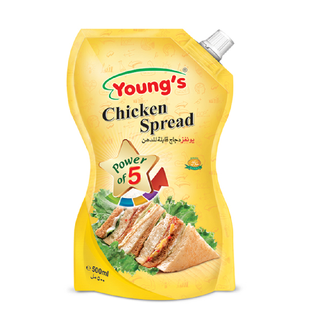 YOUNGS CHICKEN SPREAD POUCH 500 ML