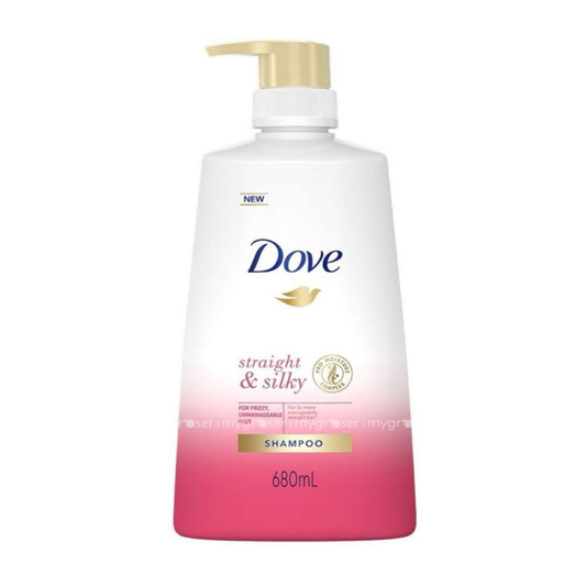 DOVE SHAMPOO STRAIGHT AND SILKY 680 ML