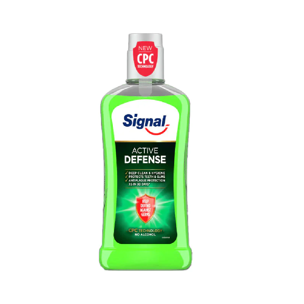 SIGNAL MOUTH WASH ACTIVE DEFENSE NO ALCOHOL 250 ML