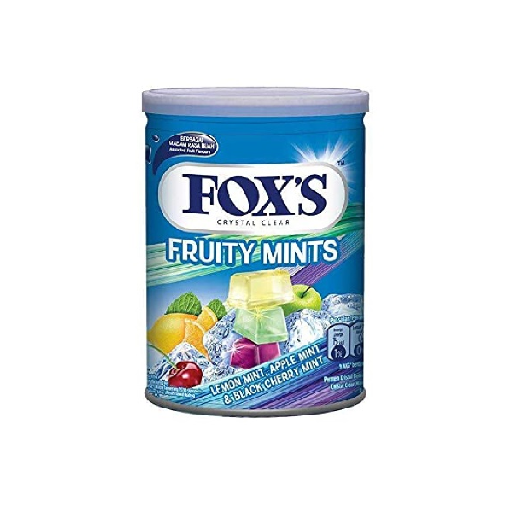 FOXS FRUITY MINTS CANDY TIN 180 GM