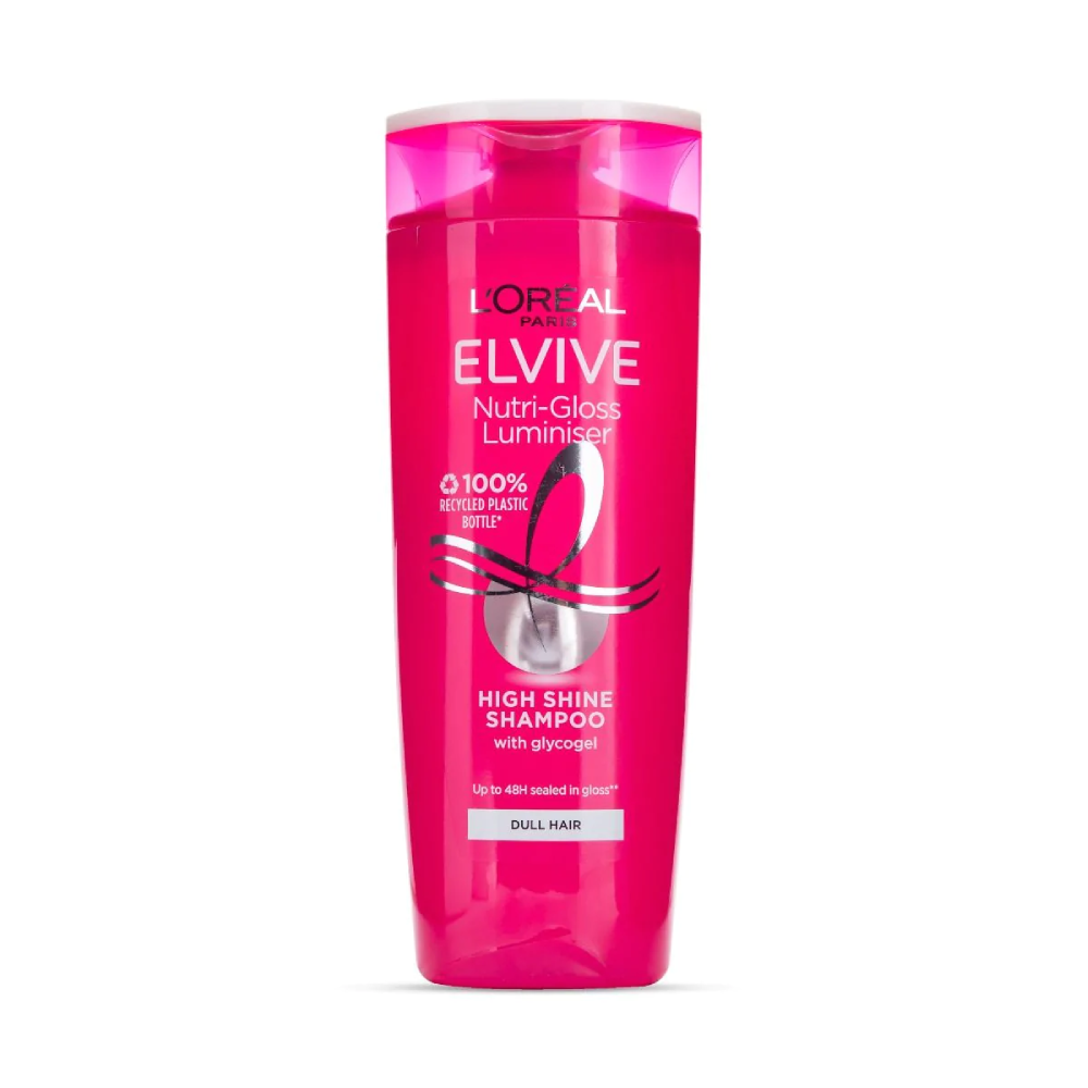 LOREAL ELVIVE SHAMPOO NUTRI-GLOSS GLYCOGEL 400 ML