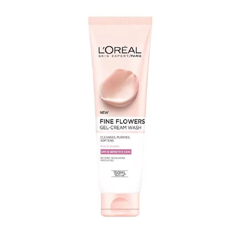 LOREAL FINE FLOWER GEL CREAM WASH SENSITIVE SKIN 150 ML