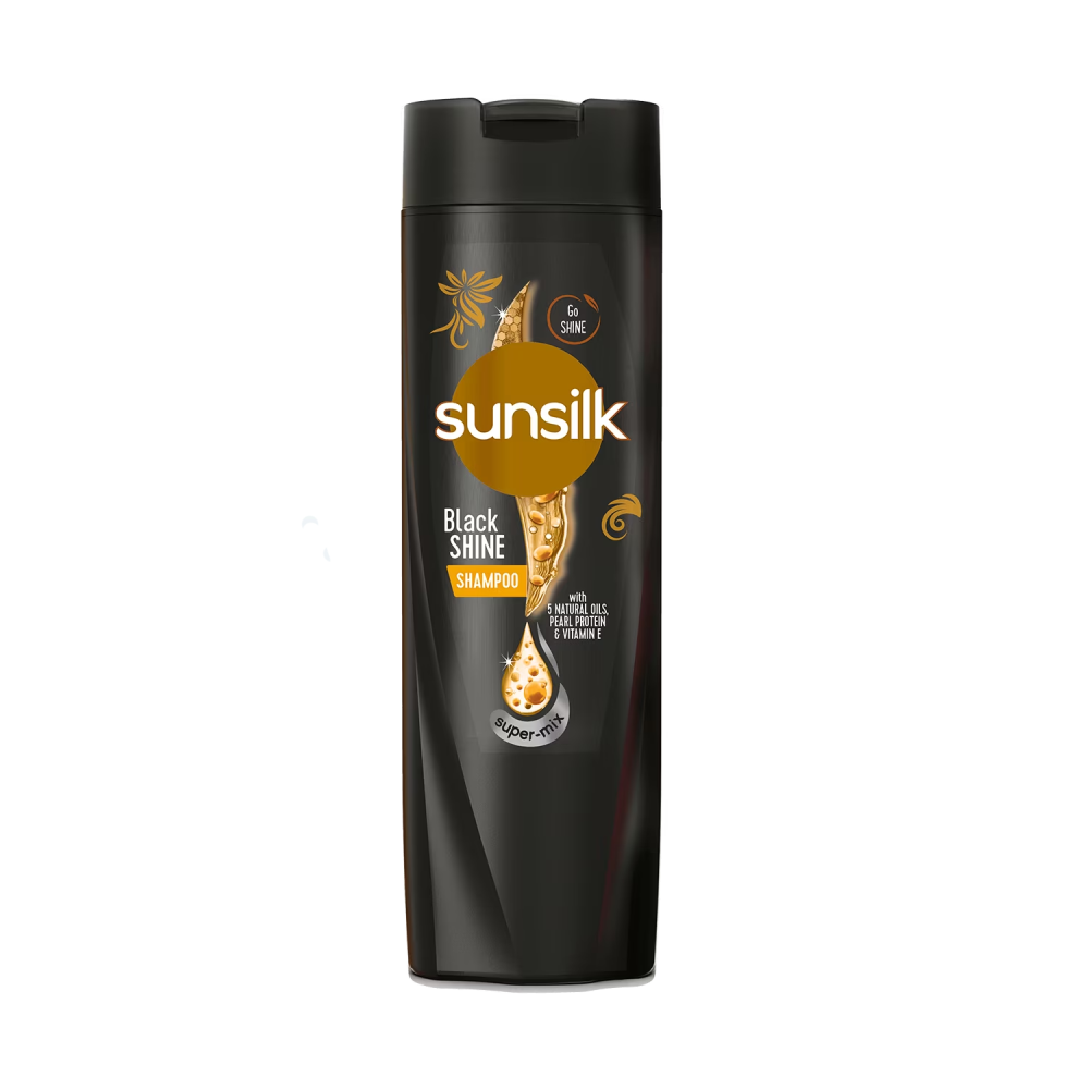 SUNSILK SHAMPOO BLACK SHINE SUPER MIX 360 ML