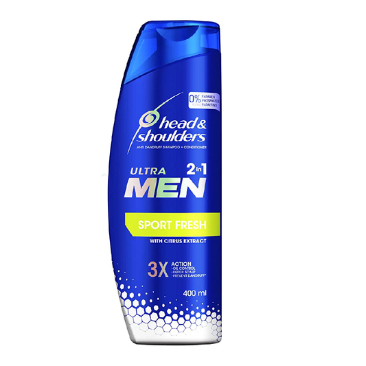 HEAD & SHOULDER SHAMPOO ULTRA MEN SPORT FRESH 2IN1 400 ML