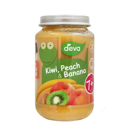 DEVA BABY FOOD KIWI PEACH & BANANA 7+MONTHS 200 GM