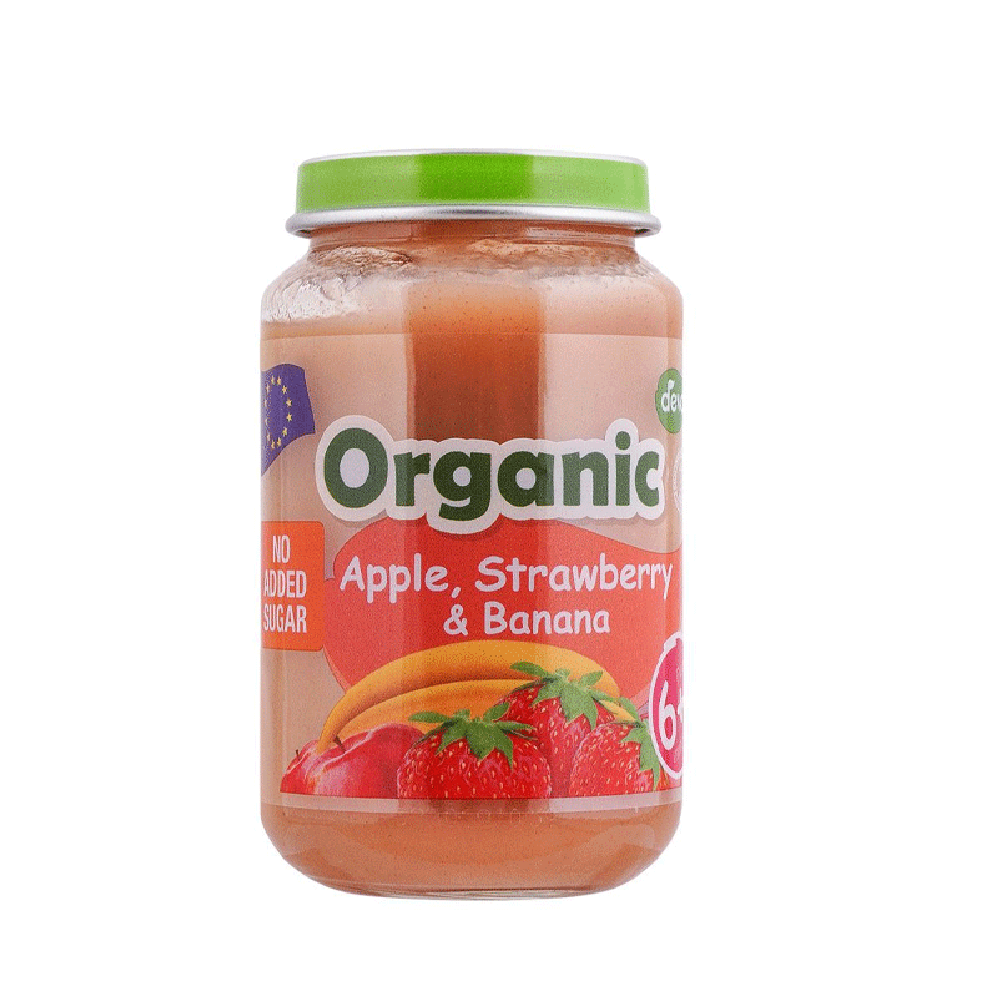 DEVA BABY FOOD APPLE STRAWBERRY & BANANA 6+ MONTH ORGANIC 19