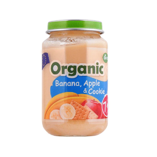 DEVA BABY FOOD BANANA APPLE & COOKIE 7+ MONTH ORGANIC 200 GM