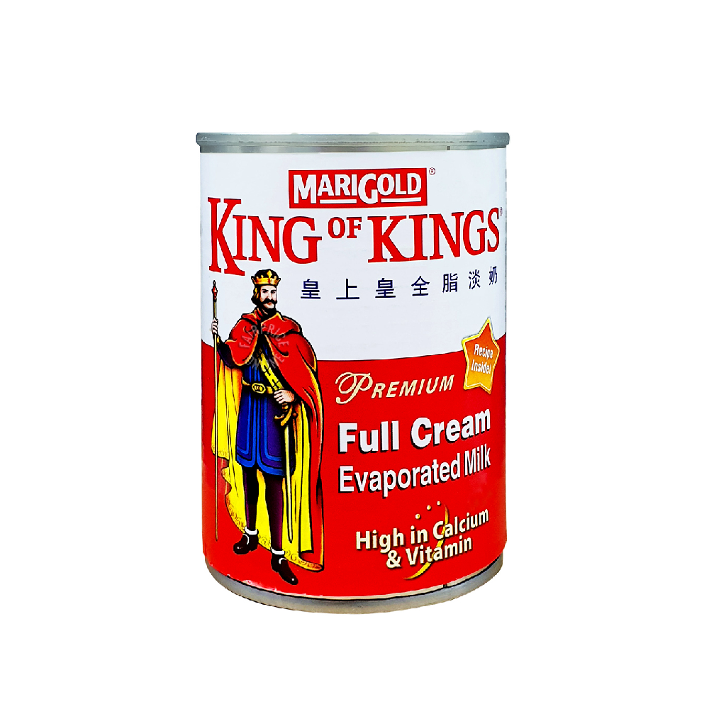 KING OF KINGS MILK EVAPORATED TIN 390 GM