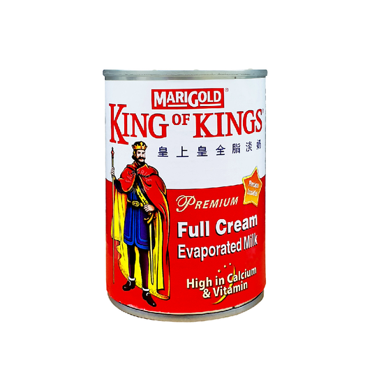 KING OF KINGS MILK EVAPORATED TIN 390 GM