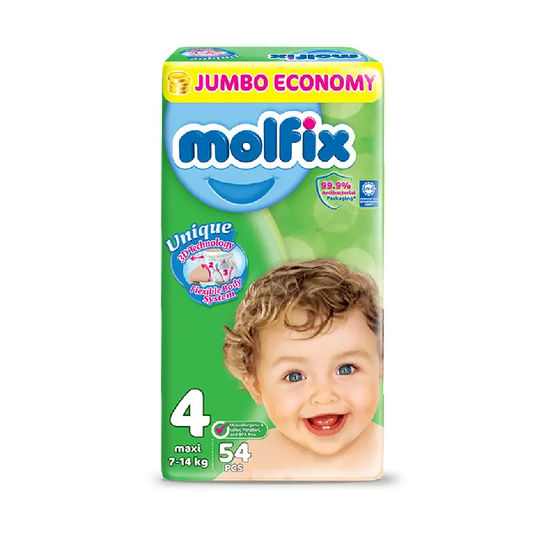 MOLFIX DIAPERS MAXI NO4 7-14 KG 54PCS