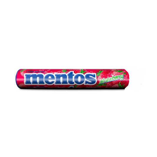 MENTOS CHEWY DRAGEES STRAWBERRY 37.5 GM