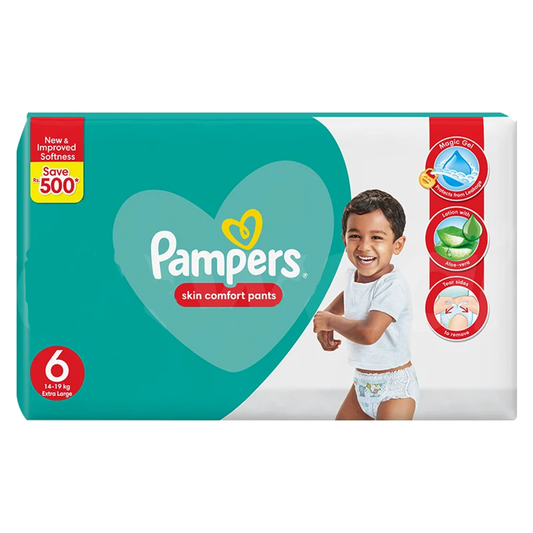 PAMPERS PANTS MEGA PACK EXTRA LARGE 6 14-19KG 38PCS