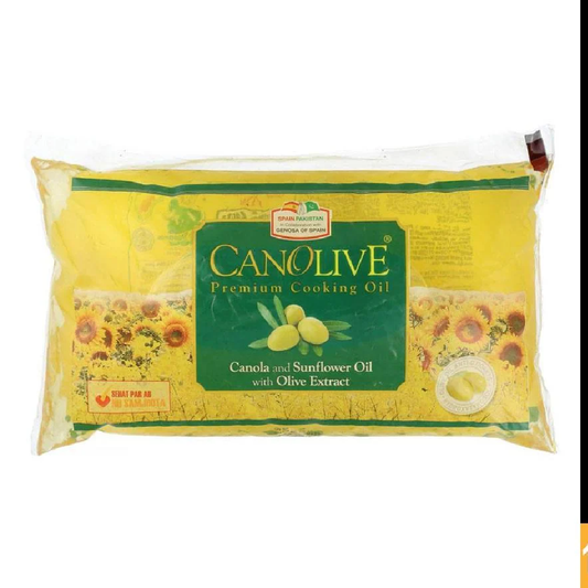 CANOLIVE PREMIUM CANOLA OIL POUCH 1 LTR