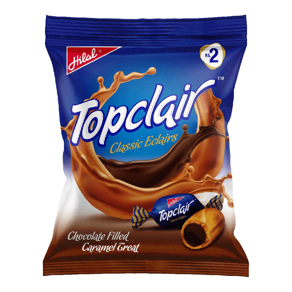 HILAL TOPCLAIR CLASSIC ECLAIRS CANDY POUCH 50PCS