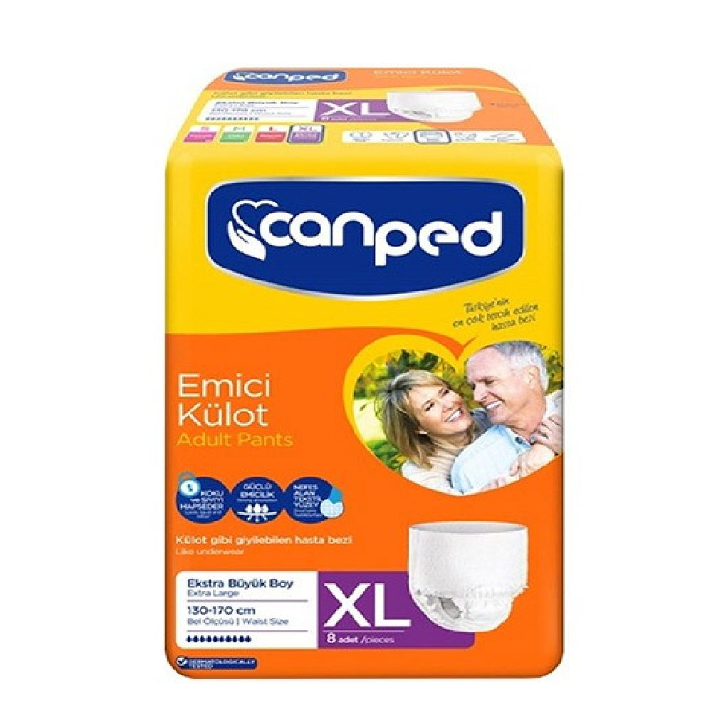 CANPED EMICI KULOT ADULT PANTS DIAPER  XL 8PC