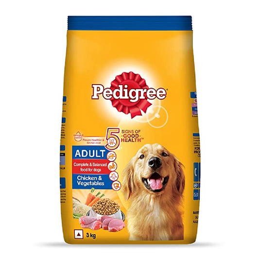 PEDIGREE DOG FOOD ADULT CHICKEN AND VEGETABLE 1.5 KG