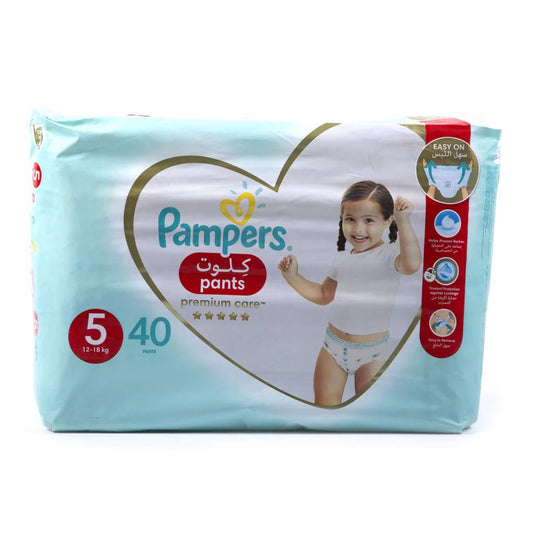 PAMPERS DIAPER PANTS PREMIUM CARE 5 40PCS 12-18 KG