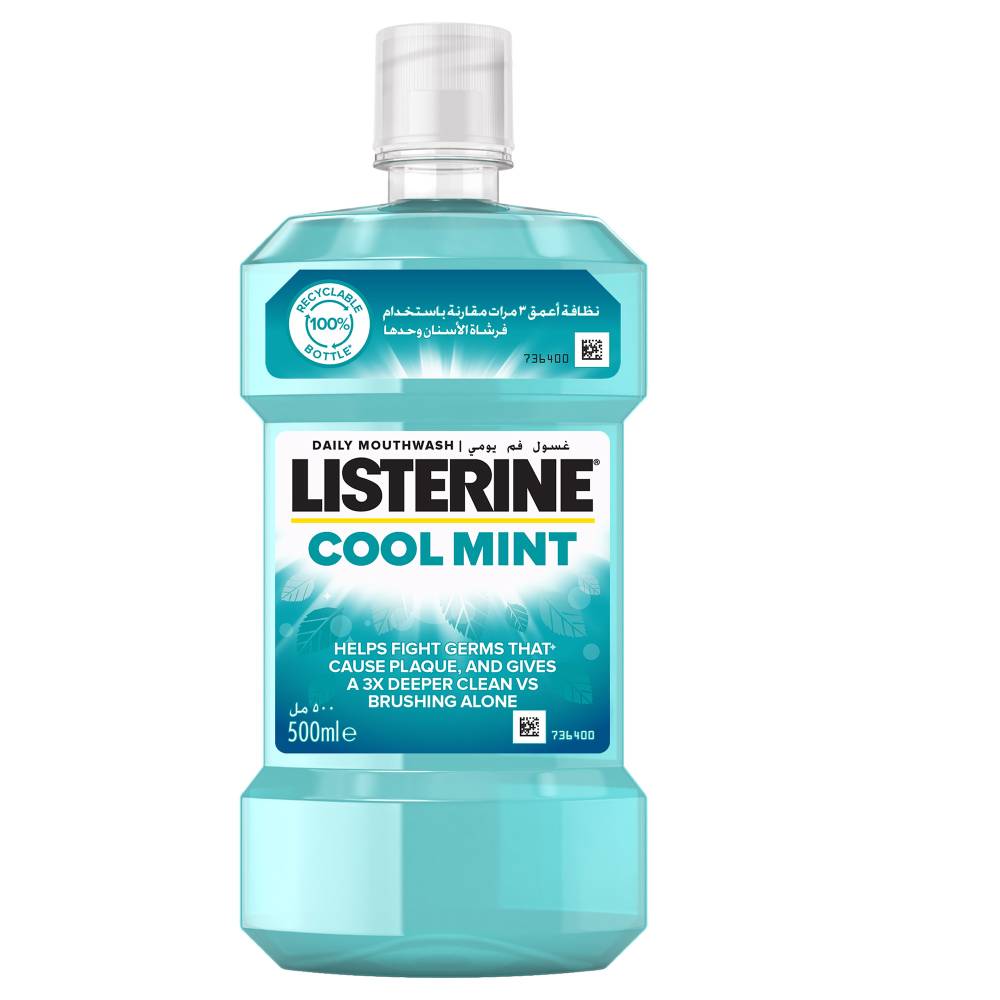 LISTERINE COOL MINT MOUTH WASH 500 ML BASIC