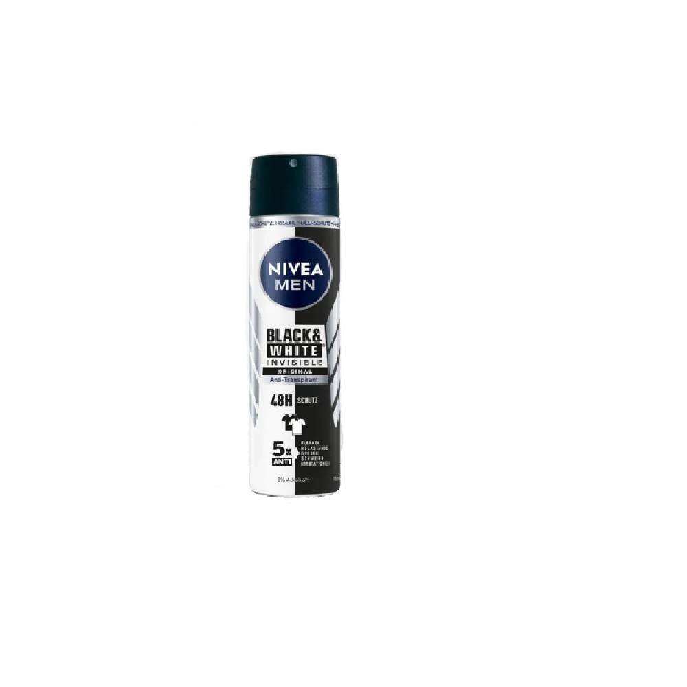 NIVEA DEODORANT BLACK & WHITE INVISIBLE ORIGINAL FOR MEN 150