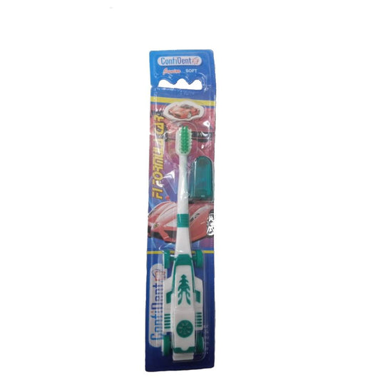 CONFIDENT F1 FORMULA CAR KIDS TOOTH BRUSH SOFT