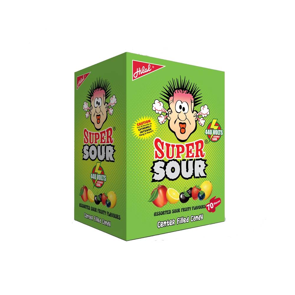 HILAL CANDEEZ SUPER SOUR 70 PCS