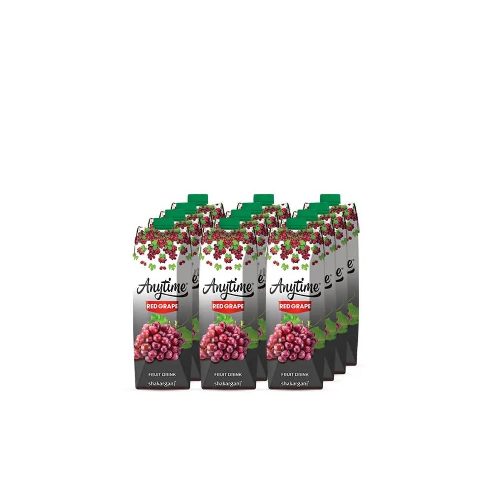 SHAKARGANJ ANYTIME RED GRAPE JUICE 1 LTR- CARTON