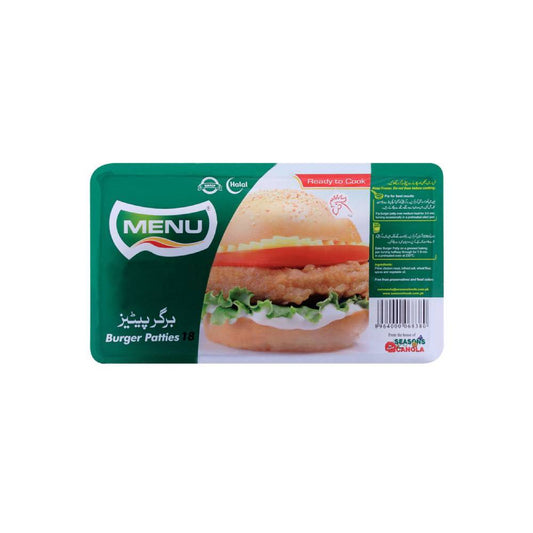 MENU BURGER PATTIES 18 PCS