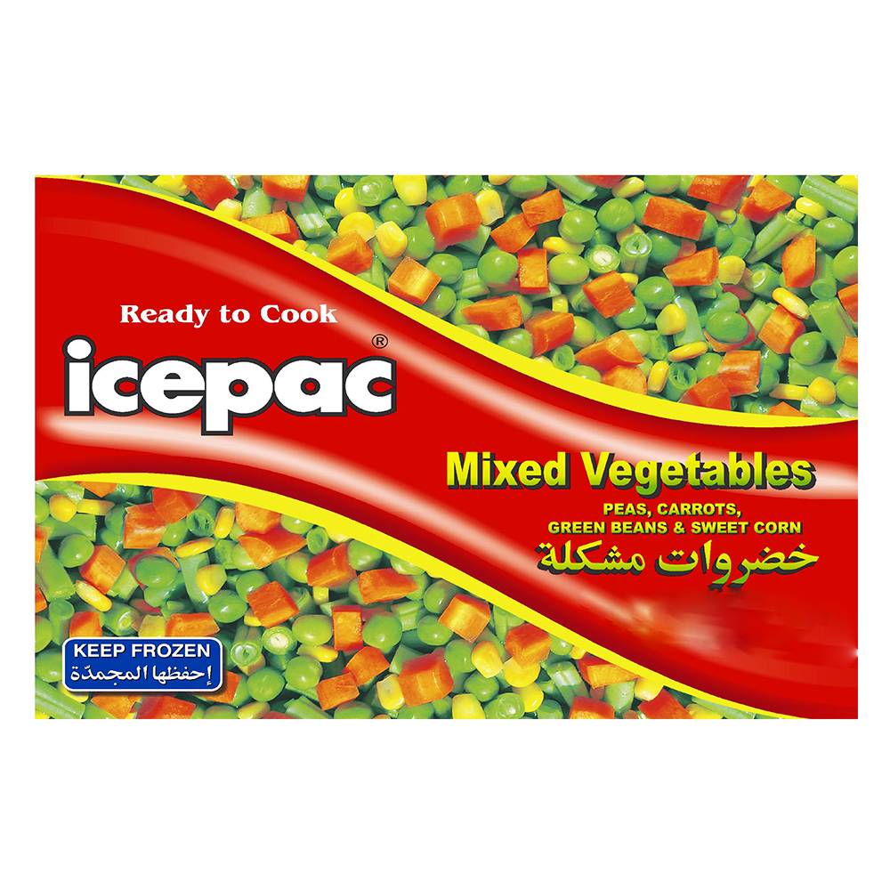 ICEPAC 4 MIX PEAS CARROT GREEN AND SWEET CORN 1 KG