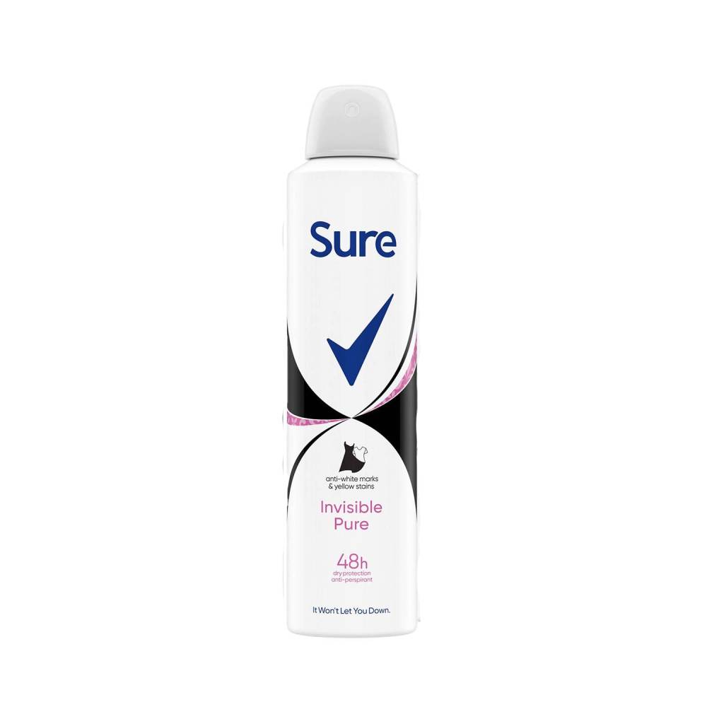 SURE DEODORANT INVISIBLE PURE WOMEN 250 ML