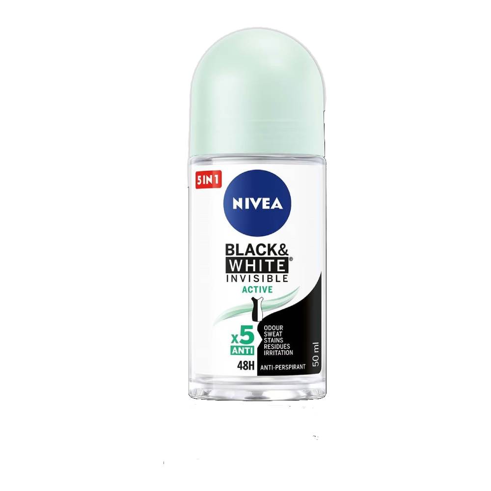 NIVEA BLACK & WHITE INVISIBLE ORIGINAL ANTI-PERSPIRANT ROLL ON DEO 50ML