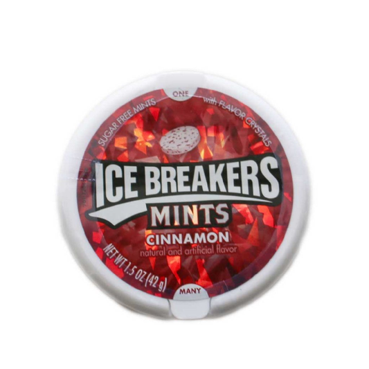 ICE BREAKERS SOURS CINNAMON MINTS SUGAR FREE 42 GM